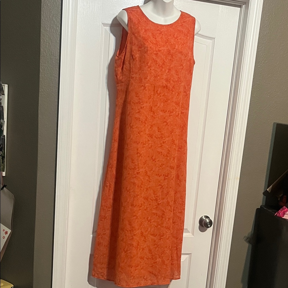 NY & CO Sleeveless Orange Dress Size 10